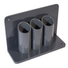 Lecture Bottle Holder for (3) 2" or LB Gas Cylinders, Bench/Wall Mount