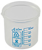 Stackable Polypropylene Beakers, Blue Graduations, 50 mL, case/10
