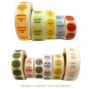 Round Color-Coded Chemical Labels, Sodium Sulfite/Hydrochloric Acid, Gray, Na2SO3 +HCL , Roll/1000