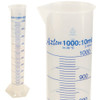 Graduated Cylinder, Printed Graduations, Polypropylene, 1000mL, case/6