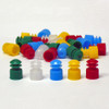 Test Tube Caps, Flange Plug Style, 13mm, Polyethylene, pack/1000