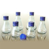 Erlenmeyer Flasks with Screw Cap, Autoclavable PC, Sterile, 1000mL with Baffle, case/6
