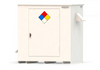 Hazmat Drum Storage Building, 6-Drum, for Non-Combustible Materials, Custom-Built