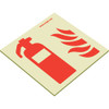 EcoGlo Glow in the Dark Fire Extinguisher Sign, One-Side, Unframed