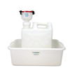 4" ECO Funnel® system with 20 liter rectangular Nalgene® carboy (70mm finish) with optional secondary containment