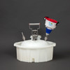 ECO Funnel 4" ECO Funnel® system, stainless steel quick-disconnect funnel with 2 gallon safety can and secondary containment 