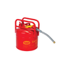 Eagle® Type II Safety Can, DOT Approved Red Galvanized Steel, 7/8" Flexible Hose