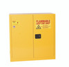 Eagle® Flammable Liquid Safety Cabinet Combo, 30 Gal. Yellow, 2 Door, Man. Close with 2 UI50FS Safety Cans