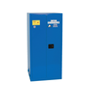 Eagle® Acid & Corrosive One Drum Vertical Metal Safety Cabinet, 55 Gal.,1 Shelf,2 Door, Manual Close, Blue