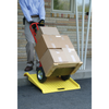 Eagle® Curb Ramp, Yellow Polyethylene, 27" x 27" x 4", 1000 lb Max