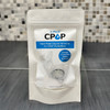 CP Lab Safety CPAP Cleaner Hard-Water Deposit Remover for Humidifier Chambers, Travel Size 20mL Bottles, CPOP Formula, Made in USA, image of a white resealable pouch with product details and illustration of a CPAP humidifier