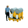 Drum Rack, 2-Drum System, With Drain, Yellow