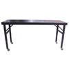Valley Craft Mobile Adjustable Height Work Table - Heavy-Duty Steel Workbench, 84" x 28", 29-45" Adjustable Height, 2000 lb Capacity