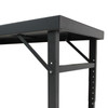 Valley Craft Mobile Adjustable Height Work Table - Heavy-Duty Steel Workbench, 84" x 28", 29-45" Adjustable Height, 2000 lb Capacity
