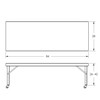 Valley Craft Mobile Adjustable Height Work Table - Heavy-Duty Steel Workbench, 84" x 28", 29-45" Adjustable Height, 2000 lb Capacity