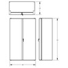 Valley Craft Deluxe Deep Door Heavy Duty Steel Storage Cabinet, 48W x 24D x 78H, featuring 9 adjustable shelves, 6 door compartments, interior storage, and a 1000 lb capacity per shelf, with included 24-piece bin kit for organization, ideal for commercial garage and warehouse storage, white.