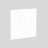Valley Craft Deluxe Pegboard Wall Panels - 24"W x 24"H, Flanged Steel, 2 Panels per Pack, White