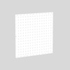 Valley Craft Deluxe Pegboard Wall Panels, 24W x 24H inch flanged steel pegboard in white, with organized grid of holes, two panels per pack for versatile storage and display.