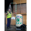 Justrite Hughes 30 Gallon Portable Self-Contained Emergency Safety Shower & Eyewash Station, Mobile Unit