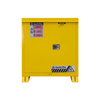 Justrite 30 Gallon Outdoor Flammable Liquid Safety Cabinet, Manual Close Door, 1 Shelf, Yellow, Weather-Resistant