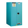 Justrite Sure-Grip® EX Corrosives/Acid Steel Safety Cabinet, 60 Gallon, Self-Close 2-Door, 2 Shelves, Heavy-Duty Chemical Storage, Blue Finish