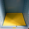 Justrite Sure-Grip® EX Corrosives/Acid Steel Safety Cabinet, 60 Gallon, Self-Close 2-Door, 2 Shelves, Heavy-Duty Chemical Storage, Blue Finish