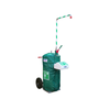 Justrite Hughes Portable Self-Contained Safety Shower with Eye/Face Wash, 30 Gallon, Mobile Unit, Freeze-Protected, 120V C1D2 Rated, Industrial Emergency Equipment
