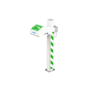 Justrite Hughes Freeze-Protected Eye/Face Wash Station, Pedestal Mount, Closed ABS Bowl, Stainless Steel Pipe, 120V C1D2 Rated, Industrial Emergency Safety Equipment