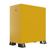 Justrite Utili-Guard+™ Flammable Safety Cabinet, 45 Gallon, Self-Close 2-Door with Attachments, 2 Shelves, Industrial Chemical Storage, Yellow Finish