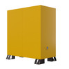 Justrite Utili-Guard+™ Flammable Safety Cabinet, 90 Gallon, Self-Close 2-Door with Attachments, 2 Shelves, Industrial Chemical Storage, Yellow Finish