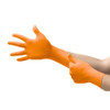 Ansell MICROFLEX™ Blaze™ N48 High-Visibility Orange Nitrile Exam Gloves, Beaded Cuff