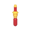 Justrite® Vertical drum polyethylene pop-up fill gauge, small 5"