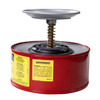 Justrite® 10108 1 Quart Steel Plunger Can