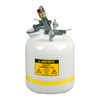 Justrite® 12755PP Safety Can, 5 gal Quick-Disconnect with PP Fittings