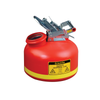 Justrite® 2 gal Polyethylene Liquid Disposal Can, Steel Hardware