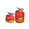 Justrite® 2 gal Polyethylene Liquid Disposal Can, Steel Hardware