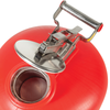 Justrite® 2 gal Polyethylene Liquid Disposal Can, Steel Hardware