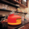 Justrite® 2 gal Polyethylene Liquid Disposal Can, Steel Hardware