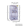 Horizontal Gas Cylinder Storage Locker, Aluminum, 8 Cylinders