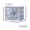 Horizontal Gas Cylinder Storage Locker, Aluminum, 12 Cylinders