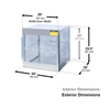 Vertical Gas Cylinder Storage Locker, Aluminum (CSA) 4 Cylinder