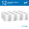 Scott® Universal Hard Roll Paper Towels, White, Extra Absorbent, 800 ft, case/12