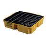 Eagle Modular Spill Platforms, 1 Drum, With Drain, Yellow