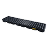 Eagle Modular Spill Platforms, 4 Drum In-Line Platform with Drain, Black