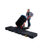 Eagle Modular Spill Platforms, 4 Drum In-Line Platform with Drain, Black