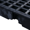 Eagle Modular Spill Platforms, 4 Drum In-Line Platform with Drain, Black