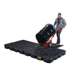 Eagle Modular Spill Platforms, 8 Drum with Drain, Black