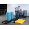 Justrite® EcoPolyBlend Accumulation Center, 1 Drum, Recycled Polyethylene, Black
