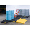 Justrite® EcoPolyBlend Accumulation Center, 1 Drum, Recycled Polyethylene, Black
