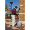 Justrite® Cigarette Receptacle Elite Smoker Cease-Fire Waste Can, Pail Included